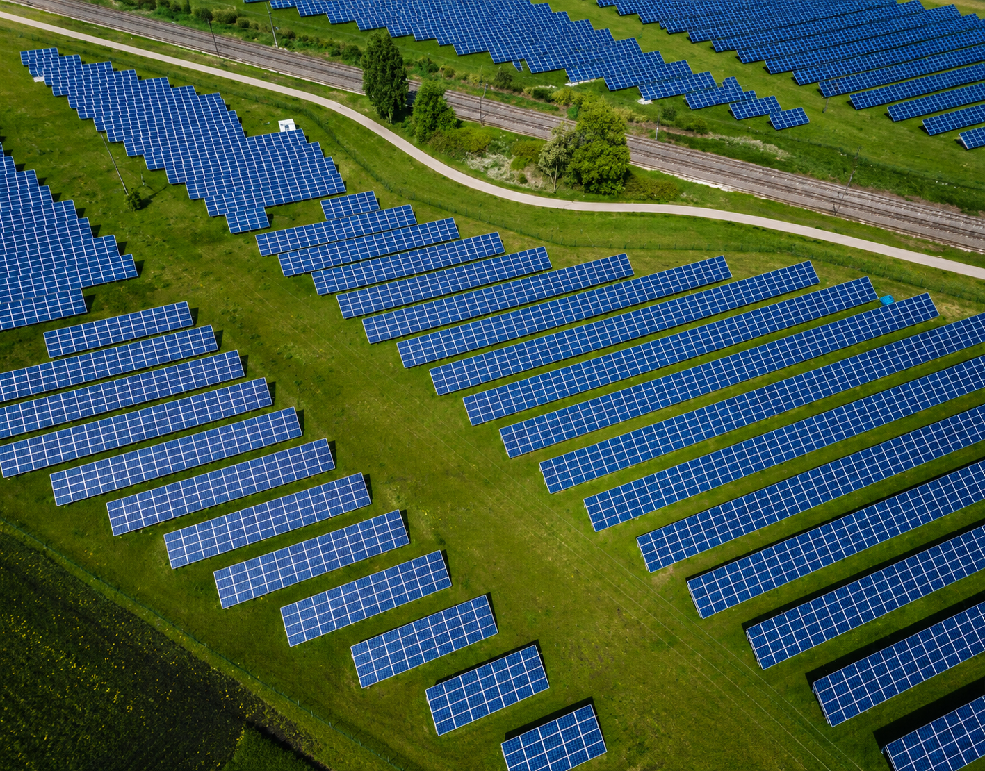 Sustainable green city skyline