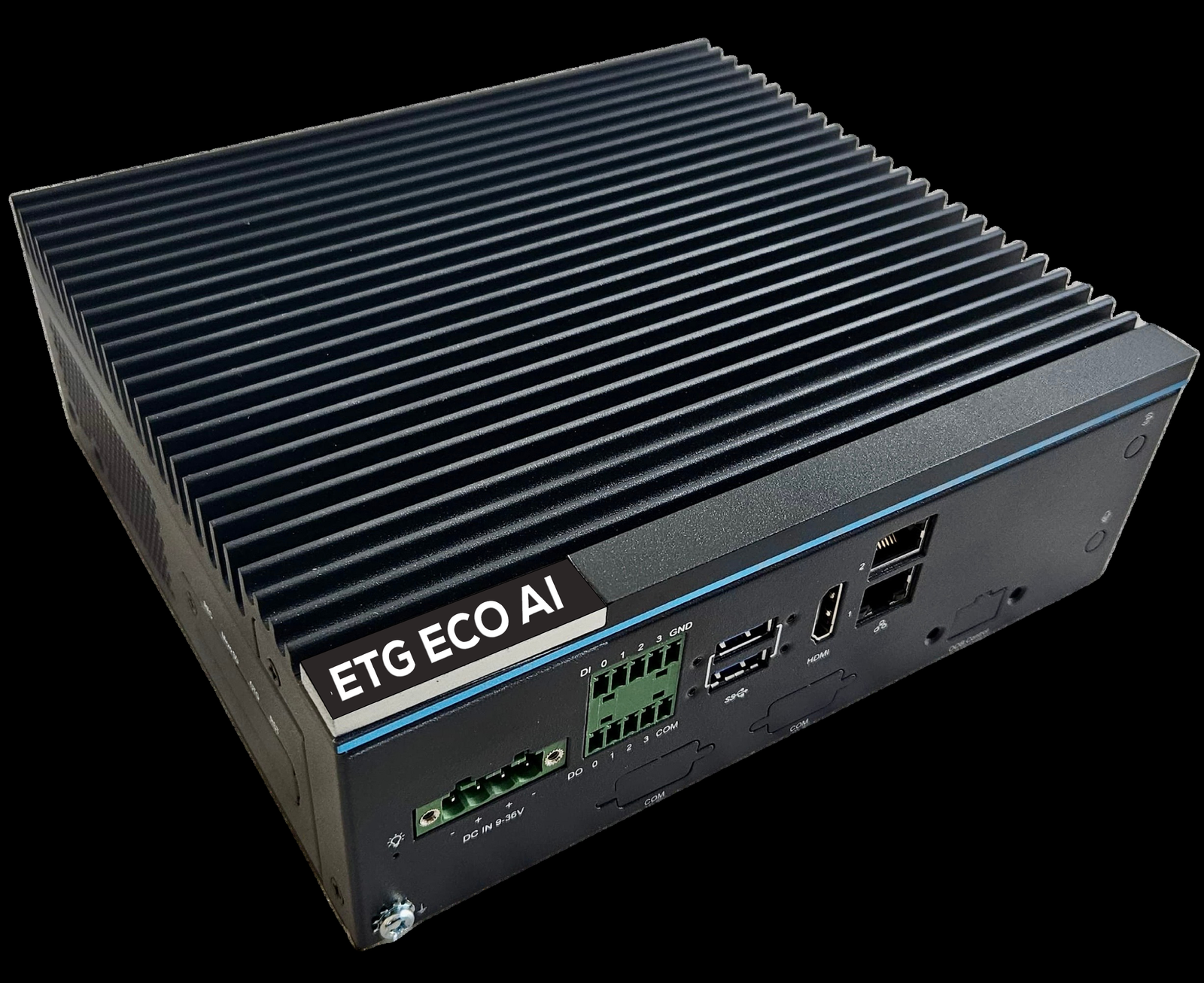 EEAI edge device hardware, close-up product photo