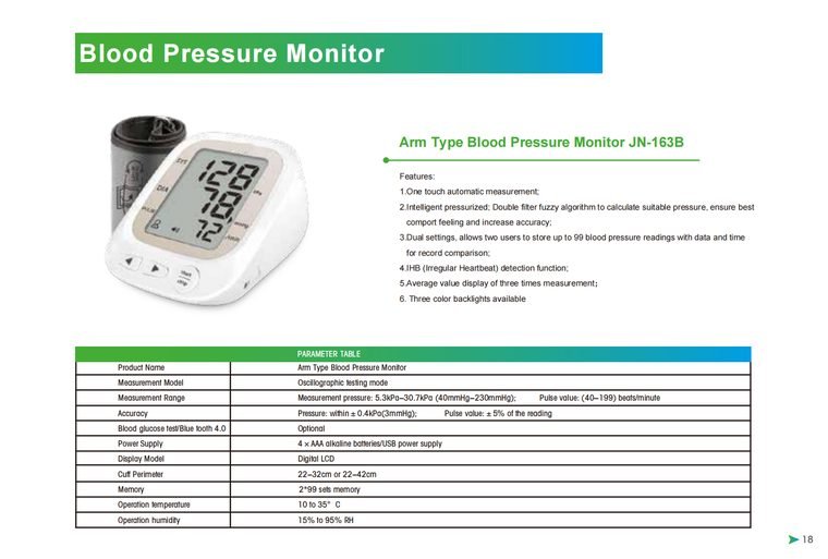 Upper-Arm Blood Pressure Monitor — ETG ASSURE