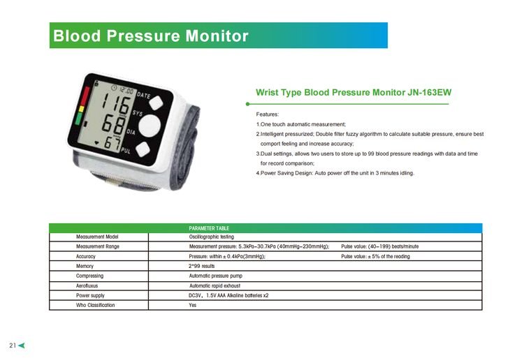 Wrist BP Monitor — Slim Line — ETG ASSURE