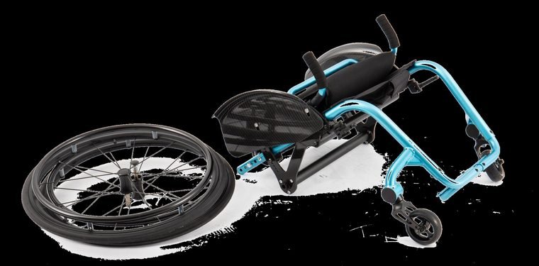 Active Rigid Wheelchair — Folded Profile — ETG ASSURE