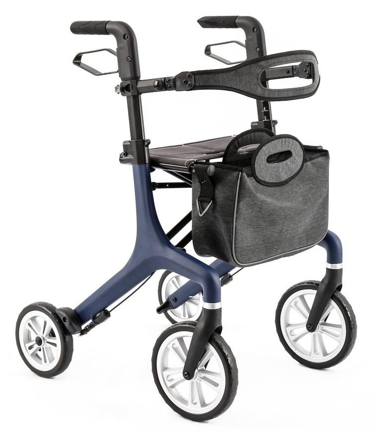 Aluminum Rollator — Navy — ETG ASSURE