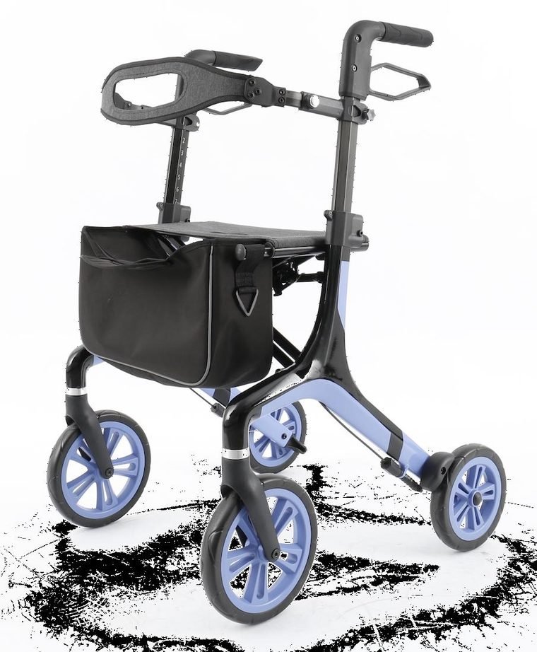 Aluminum Rollator — Ocean Blue — ETG ASSURE