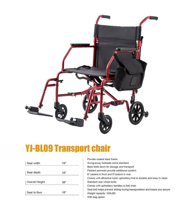 Attendant Transport Chair — Model A — ETG ASSURE
