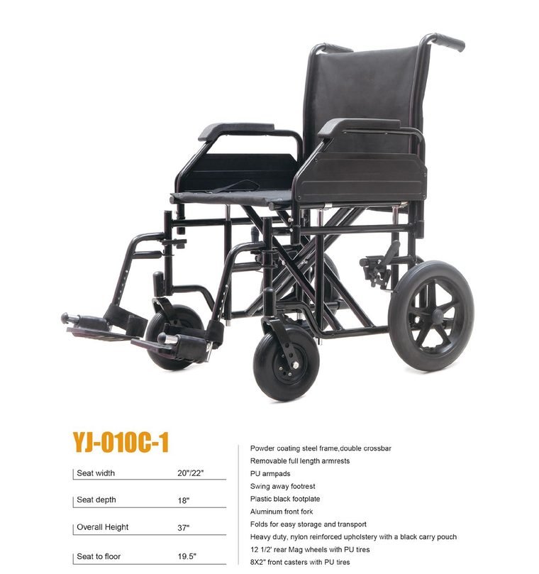 Attendant Transport Chair — Model B — ETG ASSURE