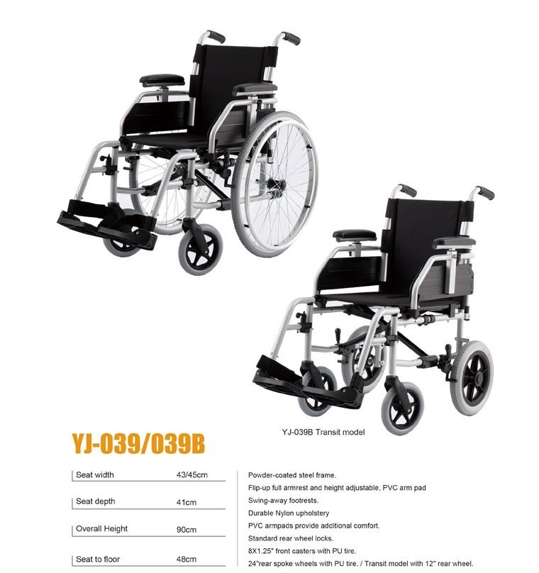 European-Style Wheelchair — Model D — ETG ASSURE